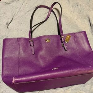 Coach Purple Tote